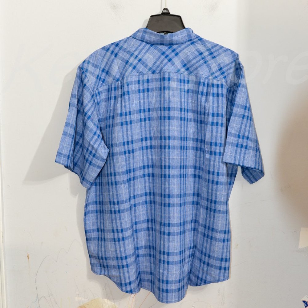 NWT Orvis Men’s Short Sleeve Woven tech shirt True BLue - Picture 5 of 8